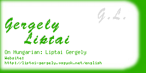 gergely liptai business card